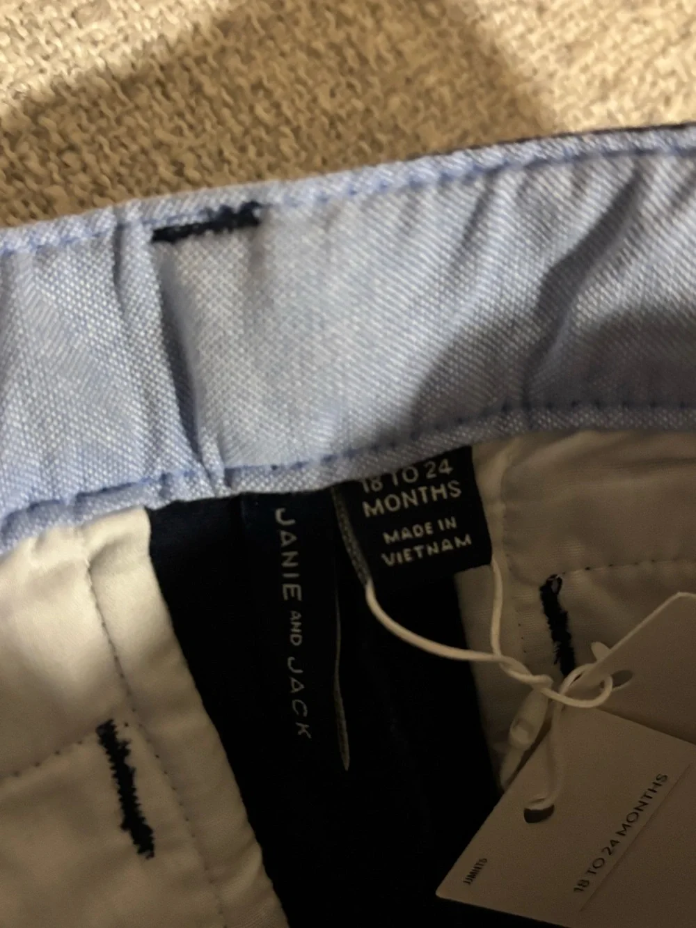 NWT Janie & Jack Navy Pants - Picture 6 of 7